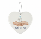 [2D FLAT ACRYLIC] Baby's First Christmas 2025 Ornament – Family of Three Keepsake Gift