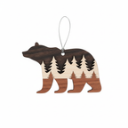 [2D FLAT ACRYLIC] Christmas House Ornament - Winter Scene