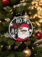 [2D FLAT ACRYLIC] Santa Christmas Round Door Hanger