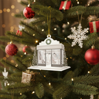 [2D FLAT ACRYLIC] Charming Nail Salon Christmas Ornament – Cozy Holiday Gift for Nail Artists