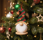 [2D FLAT ACRYLIC] Christmas Gnome Ornament