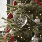 [2D FLAT ACRYLIC] 25th Silver Anniversary Heart Ornament 2025 – Wedding Gift for Couples