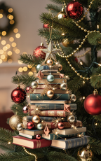 [2D FLAT ACRYLIC] Christmas Book Ornaments for Book Lovers