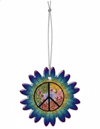 [2D FLAT ACRYLIC] Hippie Peace Sign – 60s 70s Retro Car & Christmas Decor