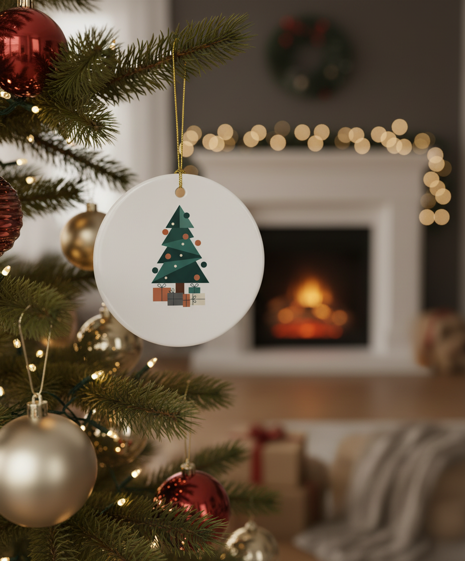 [2D FLAT ACRYLIC] 40th Ruby Anniversary Glass Ornament 2025 – Keepsake Gift for Couples