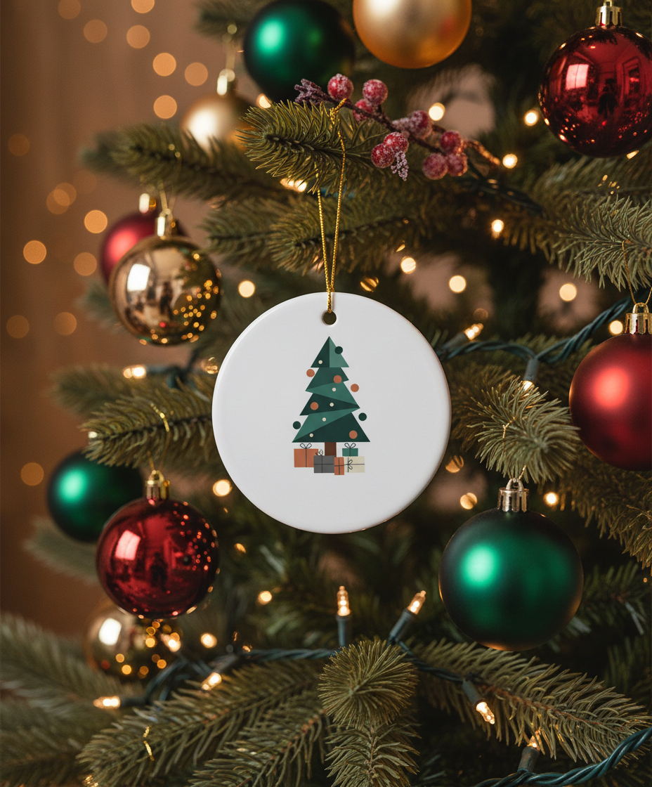 [2D FLAT ACRYLIC] 40th Ruby Anniversary Glass Ornament 2025 – Keepsake Gift for Couples