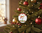 [2D FLAT ACRYLIC] Funny Hamilton Christmas Ornament – 'Awesome, Wow!' Celebrity Holiday Gift