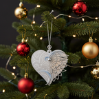 [2D FLAT ACRYLIC] Angel Wings Baby Memorial Ornament – Heartfelt Sympathy Gift for Infant Loss