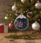 [2D FLAT ACRYLIC] Cardinal Memorial Christmas Ornament - A Hug Sent From Heaven Sympathy Gift for Loss of Loved One