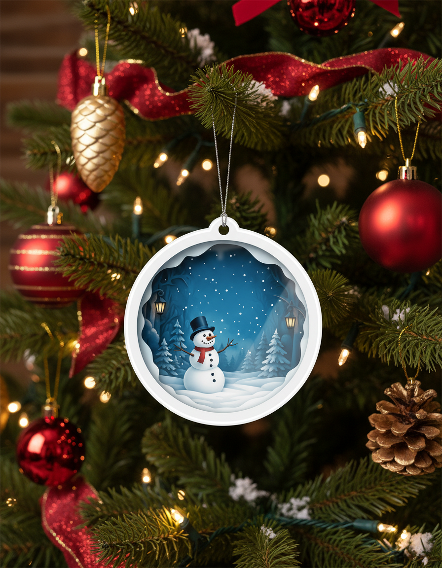 [2D FLAT ACRYLIC] Our First Christmas in Our New Home 2025 Ornament – Housewarming Keepsake Gift