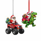 [2D FLAT ACRYLIC] Big Rig Christmas Ornament | The Perfect Trucker Gift for a Dedicated Truck Driver