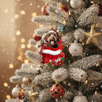 [2D FLAT ACRYLIC] Chicken Family Suncatcher – Stained Glass Effect Farmhouse Window Decor