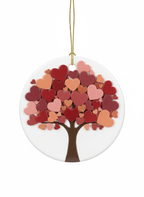 [2D FLAT ACRYLIC] 15th Wedding Anniversary Ornament 2025 – Elegant Ceramic Gift for Crystal Anniversary