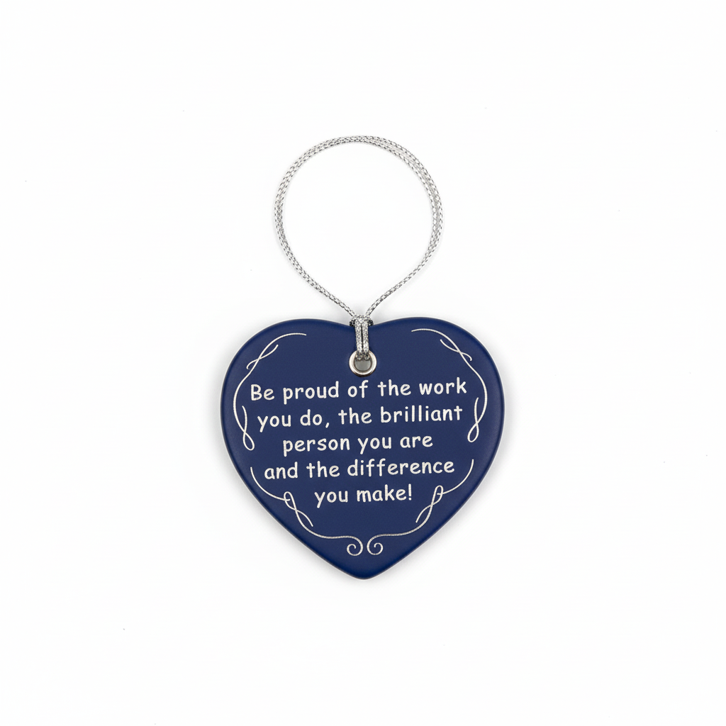 [2D FLAT ACRYLIC] Inspirational Thank You Keepsake Ornament – Perfect Gift for a Coworker or Teacher