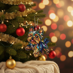 [2D FLAT ACRYLIC] Yorkshire Terrier Suncatcher Ornament – Perfect Gift for Yorkie Dog Lovers