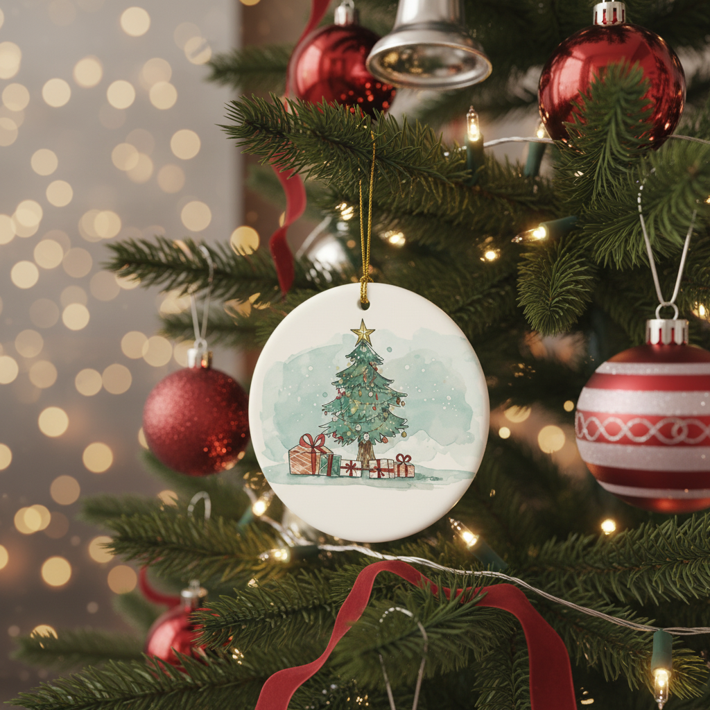 [2D FLAT ACRYLIC] Aunt and Uncle Pregnancy Announcement Ornament – Expecting Baby Christmas Gift 2026