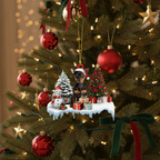 [2D FLAT ACRYLIC] Miniature Pinscher Christmas Ornament – 2D Holiday Keepsake for Dog Lovers