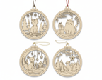[2D FLAT ACRYLIC] Cat Christmas Ornament