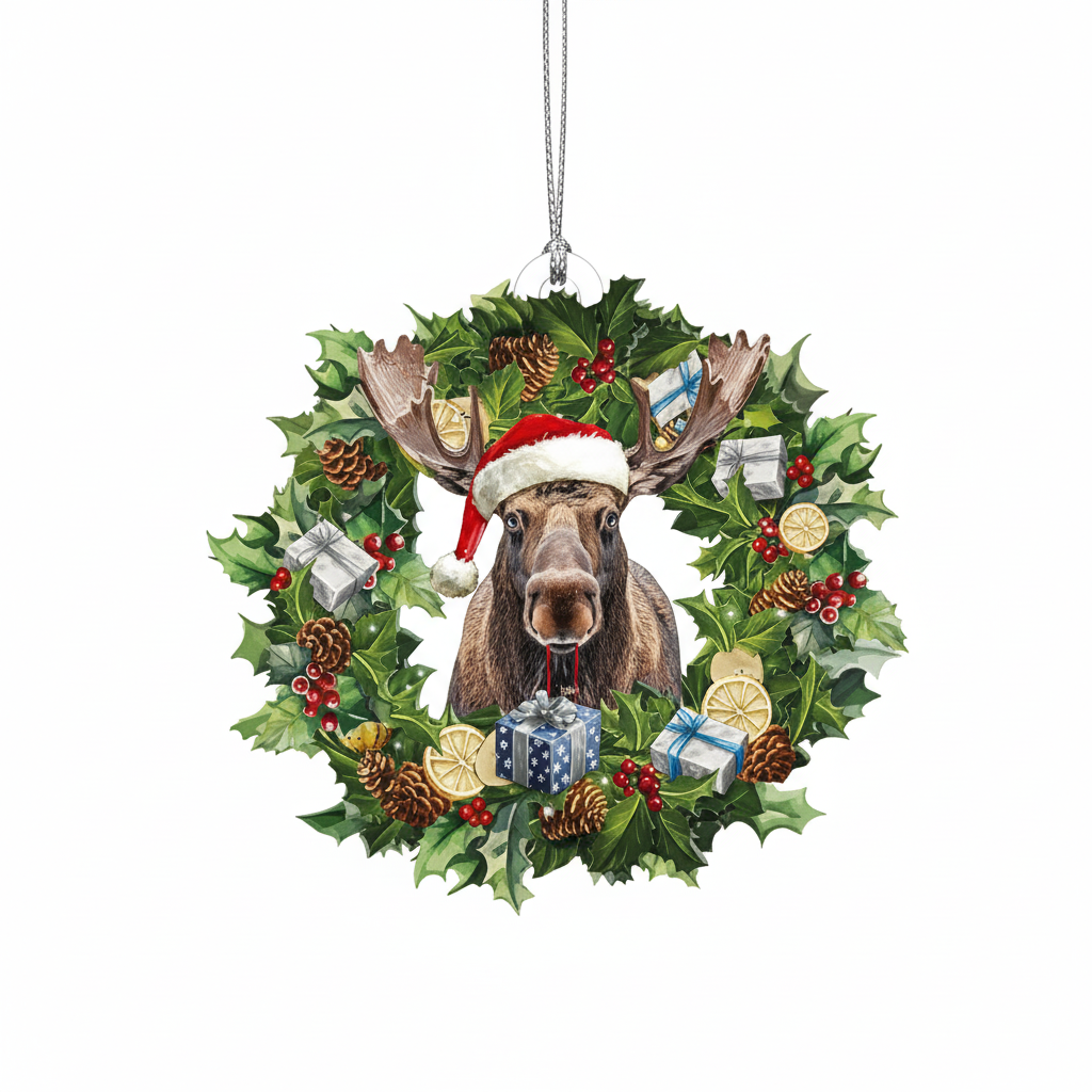 [2D FLAT ACRYLIC] Save the Bees Christmas Ornament – Unique Gardener & Nature Lover Gift