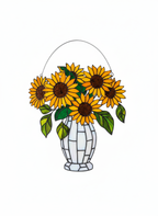[2D FLAT ACRYLIC] Vibrant Sunflower Suncatcher Ornament – Acrylic Window & Wall Decor