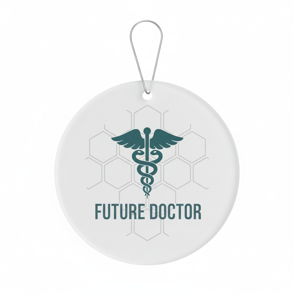[2D FLAT ACRYLIC] Doctor in Progress Ornament – Inspirational Gift for Med Students & Future Doctors