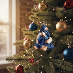 [2D FLAT ACRYLIC] Book Lover Christmas Ornaments – Acrylic Bookshelf Tree Pendants