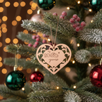 [2D FLAT ACRYLIC] 20th Anniversary Heart Ornament – Romantic Steel Keepsake Gift for Couples