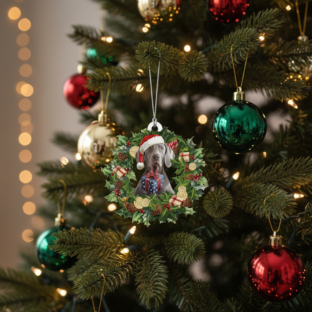 [2D FLAT ACRYLIC] In Loving Memory Custom Photo Ornament – Heartfelt Memorial Gift for Husband