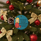 [2D FLAT ACRYLIC] Funny Christmas Ornament – Perfect White Elephant & Gag Gift for Friends