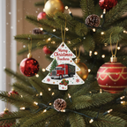 [2D FLAT ACRYLIC] Adorable Christmas Animal Ornament – Durable Acrylic Holiday Tree Decor