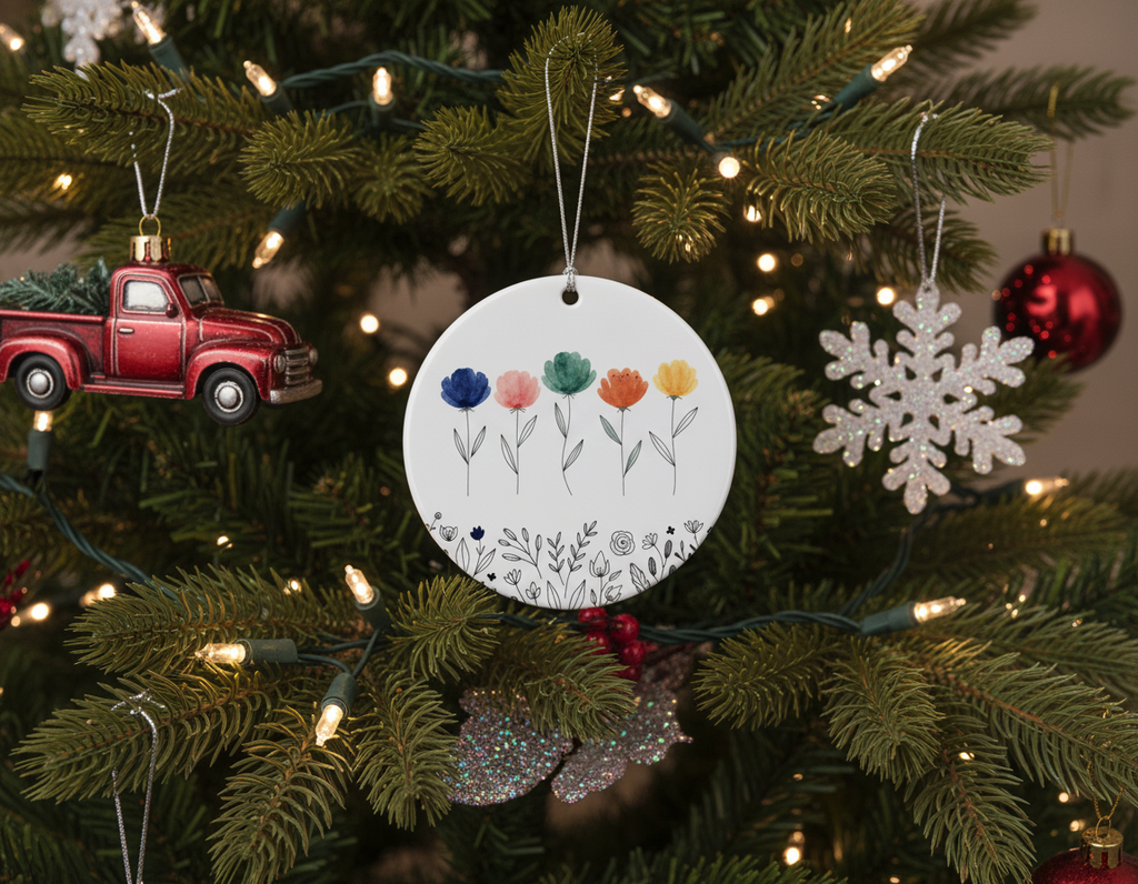 [2D FLAT ACRYLIC] Personalized Cardinal Memorial Ornament – Heartfelt Bereavement & Sympathy Gift