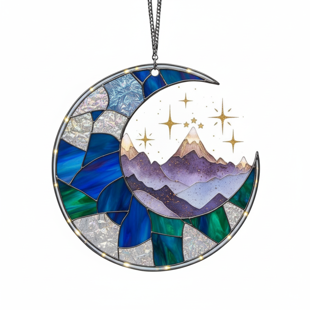 [2D FLAT ACRYLIC] Night Court Suncatcher Ornament – Gift for Fantasy Book Lovers