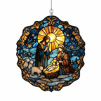 [2D FLAT ACRYLIC] Festive Christmas Lights Dog Bandana – Cute Holiday Pet Accessory