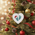 [2D FLAT ACRYLIC] Pregnancy Announcement Christmas Ornament – Heartfelt Keepsake Gift for Expecting Parents