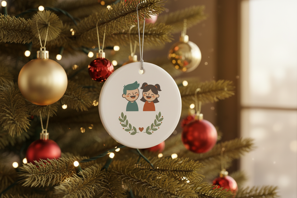 [2D FLAT ACRYLIC] Funny Coworker Christmas Ornament – Heartfelt Work Bestie Keepsake Gift