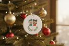 [2D FLAT ACRYLIC] Funny Coworker Christmas Ornament – Heartfelt Work Bestie Keepsake Gift