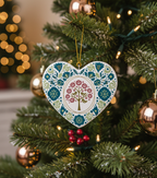 [2D FLAT ACRYLIC] Baby Boy's First Christmas Ornament 2025 – Newborn Holiday Keepsake Gift