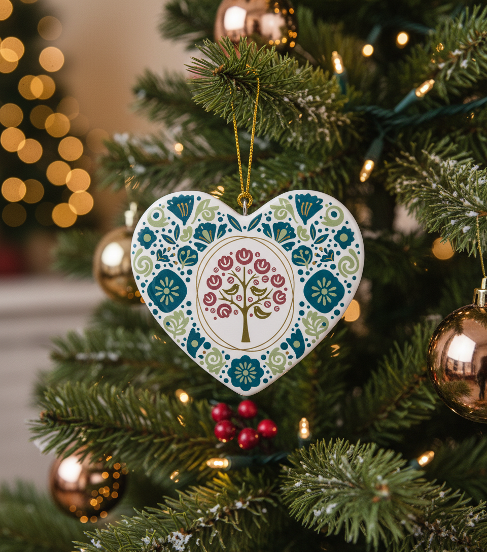 [2D FLAT ACRYLIC] Baby Boy's First Christmas Ornament 2025 – Newborn Holiday Keepsake Gift