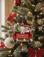 [2D FLAT ACRYLIC] Truck Driver Christmas Ornament | Festive Holiday Decor and Gift for Truckers