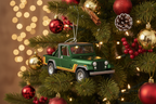 [2D FLAT ACRYLIC] Hallmark 1982 Jeep Scrambler Christmas Ornament | 25th in All-American Trucks Series