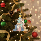 [2D FLAT ACRYLIC] Adorable Cat Suncatcher Christmas Ornament – Acrylic Window Decor for Cat Lovers