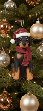 [2D FLAT ACRYLIC] Bulldog Christmas Ornament | Festive Holiday Decor for Dog Lovers
