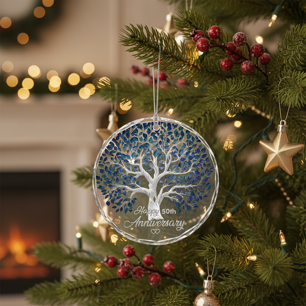 [2D FLAT ACRYLIC] 30th Pearl Anniversary Ornament 2025 – Keepsake Wedding Gift for Couples