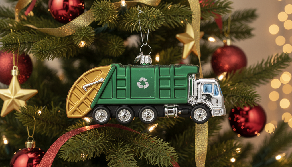 [2D FLAT ACRYLIC] Vintage Red Truck Christmas Ornament | Classic Farmhouse Holiday Decor