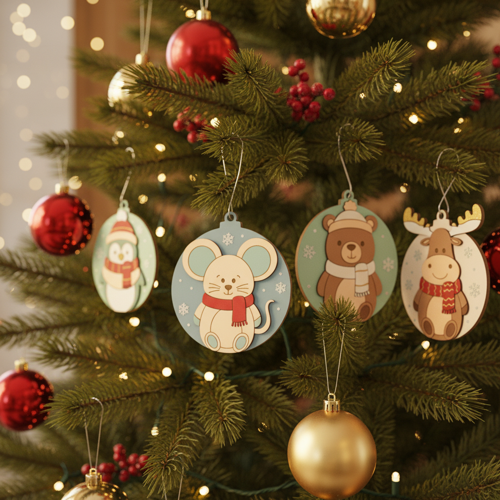 [2D FLAT ACRYLIC] Cozy Sweater Christmas Ornament