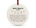 [2D FLAT ACRYLIC] Personalized Friendship Ornament – Custom Christmas Gift for Best Friends