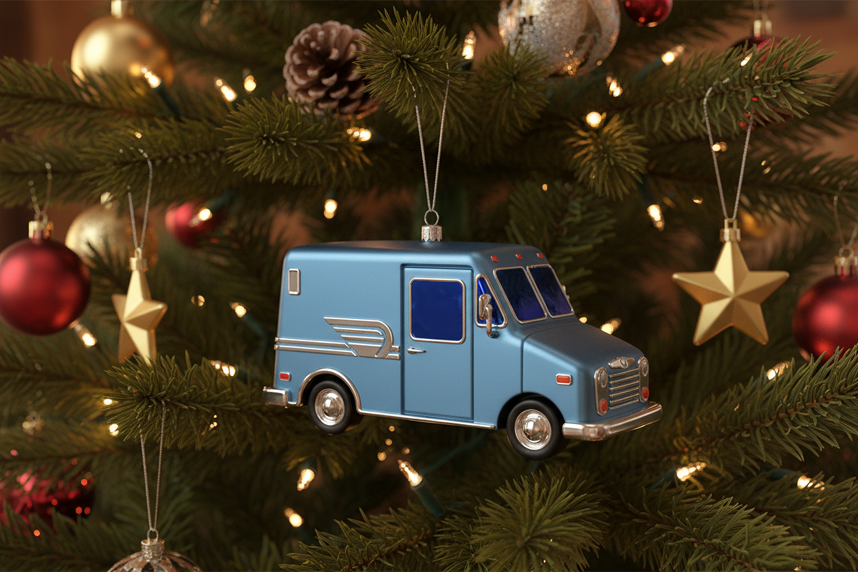 [2D FLAT ACRYLIC] Personalized Truck Driver Christmas Ornament | Custom Trucker Memorial Gift