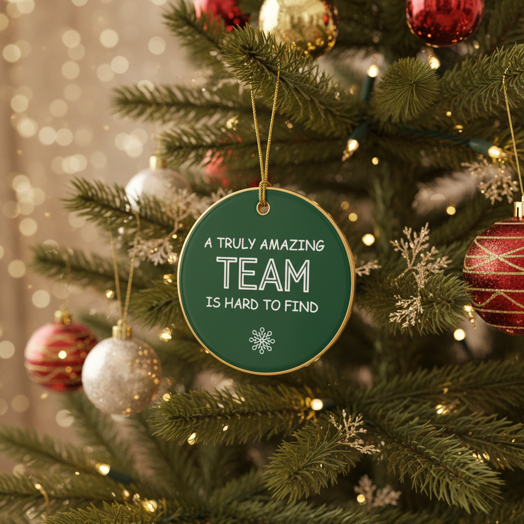 [2D FLAT ACRYLIC] A Truly Amazing Team Ceramic Ornament – Thank You Gift for Staff & Coworkers