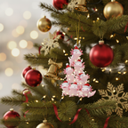 [2D FLAT ACRYLIC] Adorable Axolotl Christmas Tree Ornament 2025 – Unique Gift for Pet Lovers