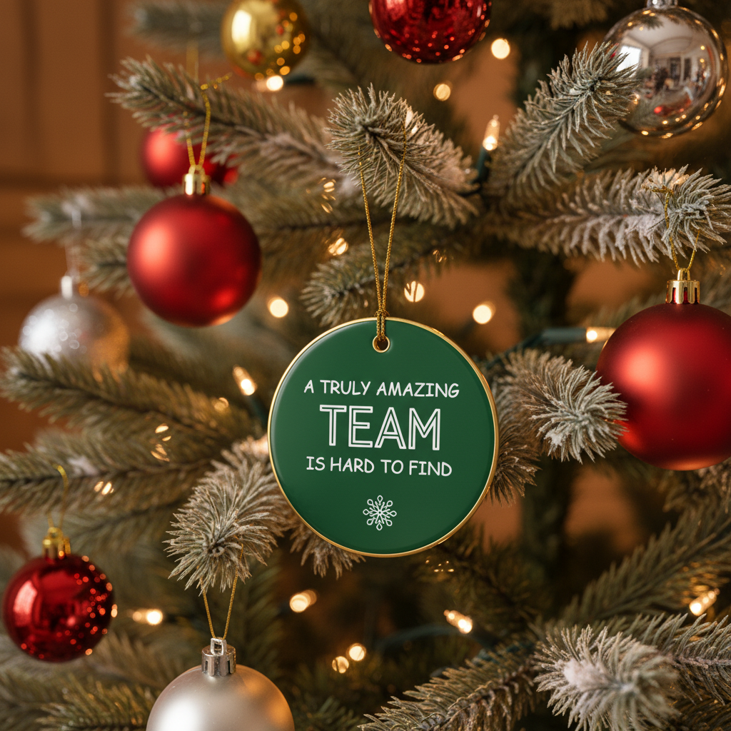 [2D FLAT ACRYLIC] A Truly Amazing Team Ceramic Ornament – Thank You Gift for Staff & Coworkers